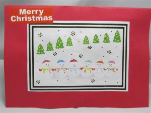 山田町山田第一保育所からのクリスマスカード